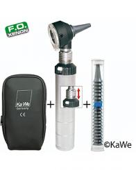 Otoskop COMBILIGHT F.O. 30, 2,5V, mit Tasche und je 10 Einmal-Ohrtrichtern 