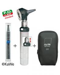 Otoskop COMBILIGHT F.O. 30 LED standard mit Batteriegriff und Ohrtrichtern 