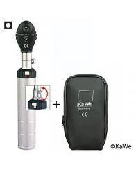 Ophthalmoskop EUROLIGHT E10, 2,5V mit Schraubgewinde, inkl. Reißverschlusstasche 