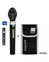 Ophthalmoskop PICCOLIGHT E56, 2,5 V, Blaufilter, USA-Version 