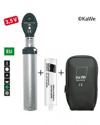Ophthalmoskop  EUROLIGHT E36, 3,5 V, EU-Version, mit Ladegriff und Akku, in Reißverschlusstasche 