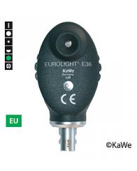 Ophthalmoskop-Kopf EUROLIGHT E36, 2,5 V, Grünfilter, EU-Version mit 6 Blenden 