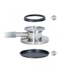 Edelstahl-Bruststück Sonus Adult Flex, allein für Einweg-Membrane und Einweg Trichter 