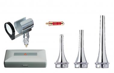 Veterinär Otoskop HEINE G100 LED, mit Ladegriff, Ladegerät, Spekulas, Etui 