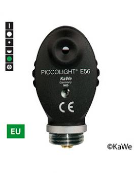 Ophthalmoskop-Kopf PICCOLIGHT E56, 2,5 V, Grünfilter, EU-Version mit 6 Blenden 