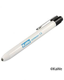 Diagnostikleuchte KaWe, weiß, mit Druckknopf, inklusive 2 Batterien 