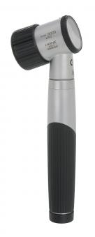 Dermatoskop HEINE mini 3000 LED, 2,5V, schwarz, Batteriegriff, Kontaktscheibe, Dermatoskopie-Öl ohne Lasergravur